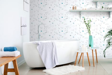 TAPETE HERZEN VOLLER LIEBE - KINDERTAPETEN - TAPETEN