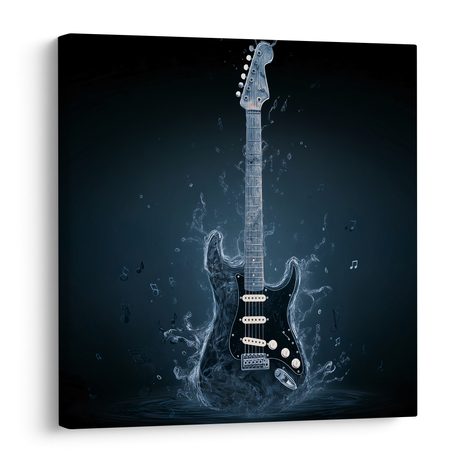 SLIKA GITARA OD VODENIH TONOVA - GLAZBENE SLIKE - SLIKE