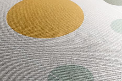 STAMPA SU TELA – ALBERI MINIMALISTI CON CERCHI - QUADRI ALBERI E FOGLIE - STAMPE E QUADRI