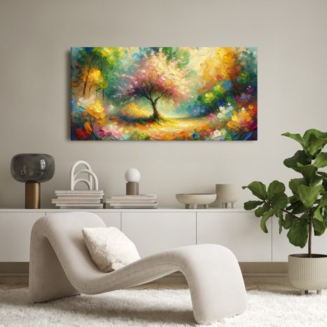 OBRAZ KOUZLO BAREVNÉHO STROMU ŽIVOTA - OBRAZY STROMY ŽIVOTA - OBRAZY