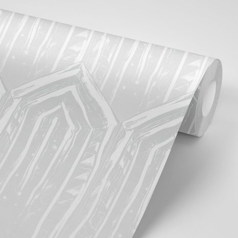 TAPETA ŠEDÝ MODERNÍ VZOR - VZOROVANÉ TAPETY - TAPETY