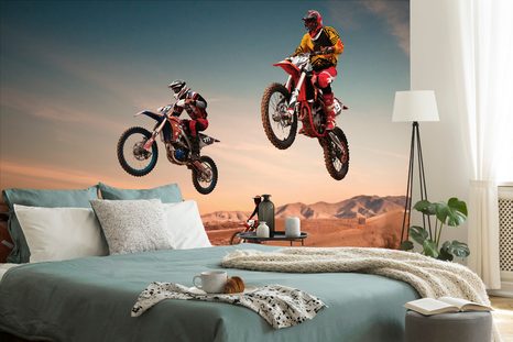 FOTOTAPETA MOTORKÁŘI - TAPETY AUTA - TAPETY