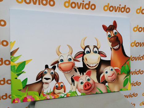 TABLOU ANIMALE DIN FERMĂ - TABLOURI PENTRU COPII - TABLOURI