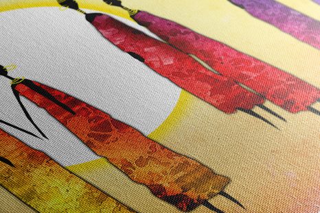 OBRAZ AFRICKÉ ŽENY - ABSTRAKTNÍ OBRAZY - OBRAZY