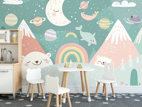 SELBSTKLEBENDE TAPETE FÜR KINDER AUS DEM TIERREICH - SELBSTKLEBENDE TAPETEN - TAPETEN