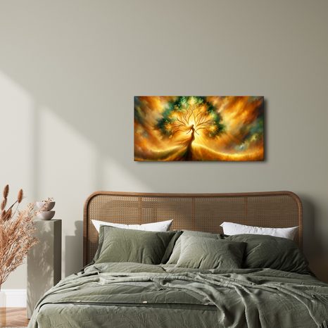 WANDBILD HARMONIE MIT DER NATUR - BILDER BÄUME DES LEBENS - BILDER