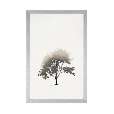 POSTER – ALBERO DECIDUO MINIMALISTA - ALBERI E FOGLIE - POSTER