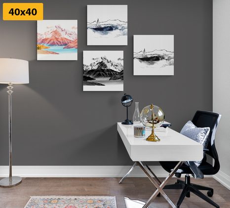 BILDER-SET MAGISCHE LANDSCHAFT IM STIL EINES GEMÄLDES - BILDERSETS - BILDER