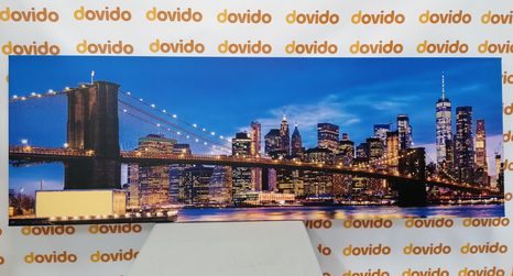 WANDBILD BEZAUBERNDE BRÜCKE IN BROOKLYN - BILDER VON STÄDTEN - BILDER