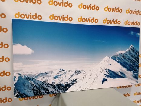 OBRAZ GÓRY POKRYTE ŚNIEGIEM - OBRAZY PRZYRODY I KRAJOBRAZY - OBRAZY