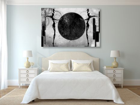 WANDBILD AFRIKANISCHER TANZ IN SCHWARZ-WEISS - BILDER - 🔥 TOTALAUSVERKAUF