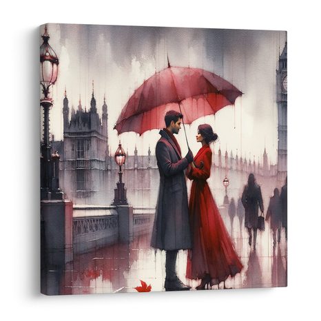 OBRAZ LÁSKA V DEŠTI - OBRAZY LÁSKA - OBRAZY