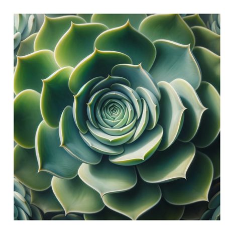 WANDBILD PERFEKTE SPIRALE DER SUKKULENTE - BOTANISCHE BILDER - BILDER
