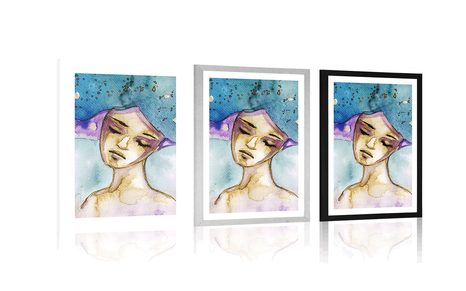 PLAKAT Z PASSE-PARTOUT KSIĘŻYCOWA WRÓŻKA - KOBIETY - PLAKATY