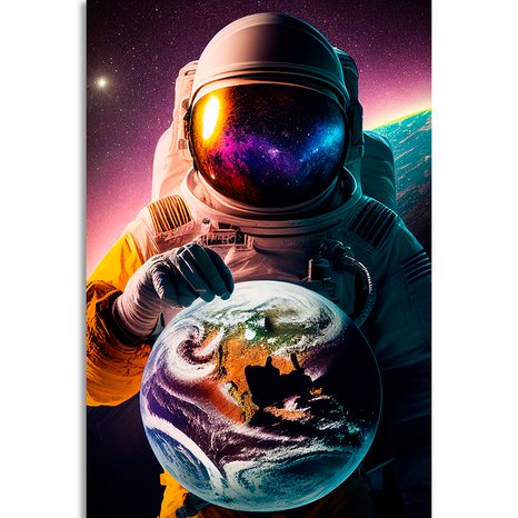 OBRAZ KOSMONAUT V NEZNÁMÉ ATMOSFÉŘE - OBRAZY ASTRONAUT - OBRAZY