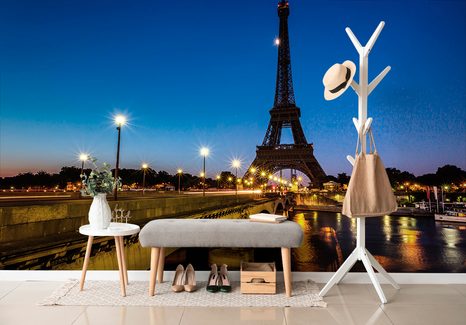 SELBSTKLEBENDE FOTOTAPETE EIFFELTURM BEI NACHT - SELBSTKLEBENDE TAPETEN - TAPETEN