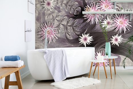 TAPETA KVĚTINY NA NÁDHERNÉM POZADÍ - ABSTRAKTNÍ TAPETY - TAPETY