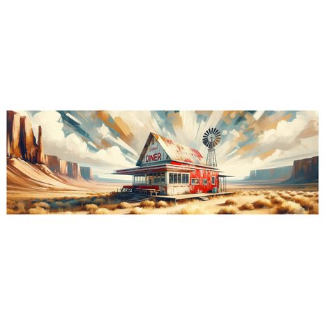 OBRAZ U PRAŠNÉ CESTY - VINTAGE A RETRO OBRAZY - OBRAZY