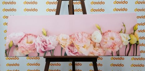 КАРТИНА НА ПЛАТНО – ПАСТЕЛНИ ЦЪФТЯЩИ ЦВЕТЯ - КАРТИНИ С ЦВЕТЯ - КАРТИНИ