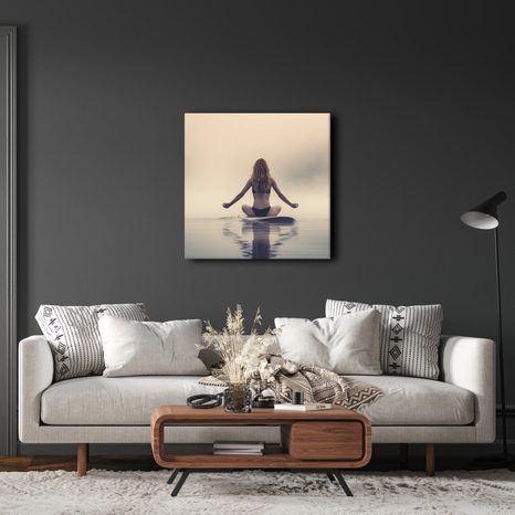 OBRAZ KLIDNÁ RÁNA NA JEZEŘE - OBRAZY ŽENY - OBRAZY
