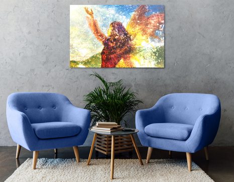 TABLOU FEMEIE PICTATĂ ÎN STIL MAGIC - TABLOURI CU DIVERSE PERSOANE - TABLOURI