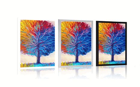 POSTER BUNTER AQUARELLBAUM - NATUR - POSTER