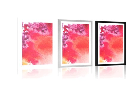 PLAKAT S PASPARTUOM APSTRAKTNO SLIKANJE - APSTRAKTNI I S UZORKOM - PLAKATI