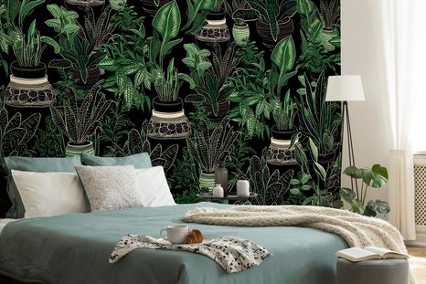 SELF ADHESIVE WALLPAPER WITH A BOTANICAL THEME - SELF-ADHESIVE WALLPAPERS - WALLPAPERS