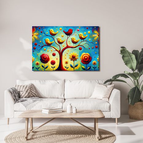 OBRAZ STROM ŽIVOTA S PTÁČKY - OBRAZY STROMY ŽIVOTA - OBRAZY
