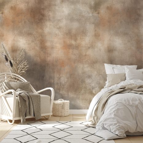 SAMOLEPÍCÍ TAPETA VINTAGE HNĚDÉ OMBRE TÓNY - TAPETY S IMITACÍ KŮŽE - TAPETY