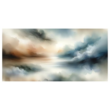 WANDBILD ZARTE TÖNE DER LANDSCHAFT - BILDER SEEN - BILDER