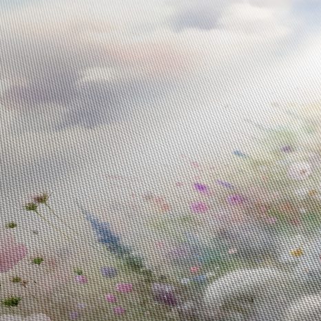 WANDBILD ROMANTISCHE BLUMENWIESE - WANDBILDER FELDER UND WIESEN - BILDER