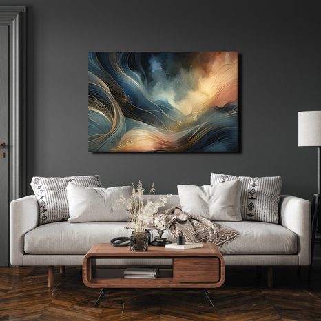OBRAZ PLYNUTÍ SVĚTLA A TMY - OBRAZY ABSTRAKTNÍ TVARY - OBRAZY