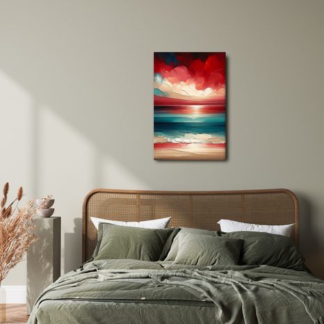 OBRAZ MOŘE V BARVÁCH SOUMRAKU - OBRAZY MOŘE A PLÁŽ - OBRAZY