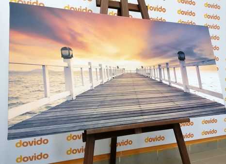 OBRAZ STARÉ DŘEVĚNÉ MOLO - OBRAZY PŘÍRODY A KRAJINY - OBRAZY