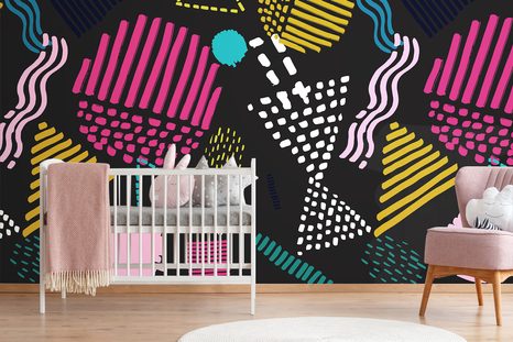 SAMOLEPÍCÍ TAPETA MODERNÍ MEMPHIS VZOR - SAMOLEPÍCÍ TAPETY - TAPETY