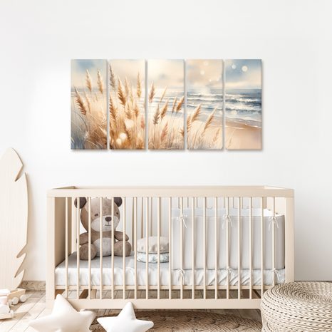 WANDBILD KÜSTEN-PAMPASGRAS - BILDER MEER UND STRAND - BILDER