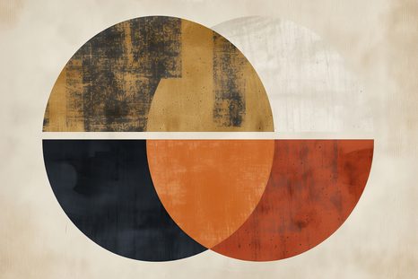 QUADRO SU TELA – JAPANDI CERCHI MODERNI - JAPANDI QUADRI - STAMPE E QUADRI