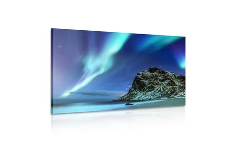 OBRAZ POLÁRNÍ ZÁŘE V NORSKU - OBRAZY PŘÍRODY A KRAJINY - OBRAZY