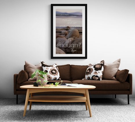 PLAKÁT S PASPARTOU A ZAJÍMAVÝM CITÁTEM - MOTIVY Z NAŠÍ DÍLNY - PLAKÁTY