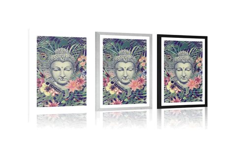 POSTER – BUDDHA SU SFONDO ESOTICO - FENG SHUI - POSTER