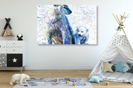 OBRAZ LEDNÍ MEDVĚDI - OBRAZY ZVÍŘAT - OBRAZY