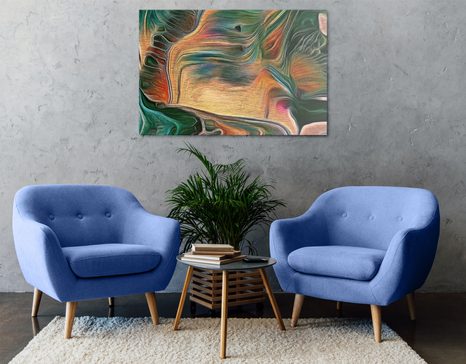 WANDBILD PSYCHEDELISCHE ABSTRAKTION - ABSTRAKTE BILDER - BILDER