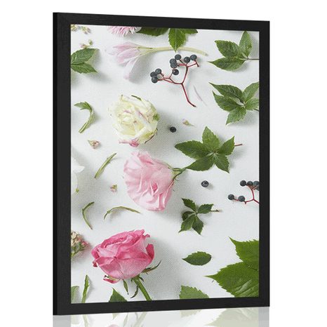 POSTER SCHÖNES STILLLEBEN MIT BLUMEN - STILLLEBEN - POSTER