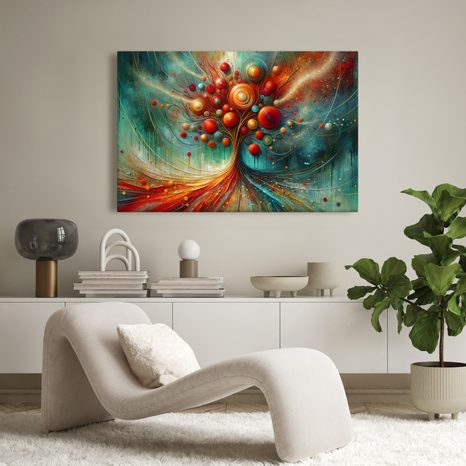 OBRAZ BAREVNÝ STROM ŽIVOTA - OBRAZY STROMY ŽIVOTA - OBRAZY