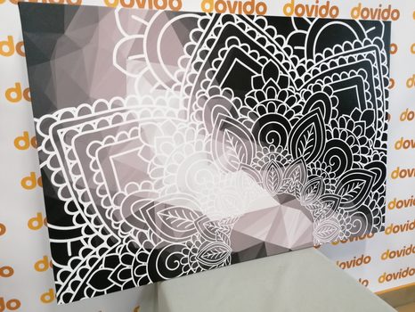 ΣΤΟΙΧΕΊΑ ΕΙΚΌΝΑΣ MANDALAS ΣΕ ΑΣΠΡΌΜΑΥΡΟ - ΠΊΝΑΚΕΣ ΑΣΠΡΌΜΑΥΡΕΣ - ΠΊΝΑΚΕΣ