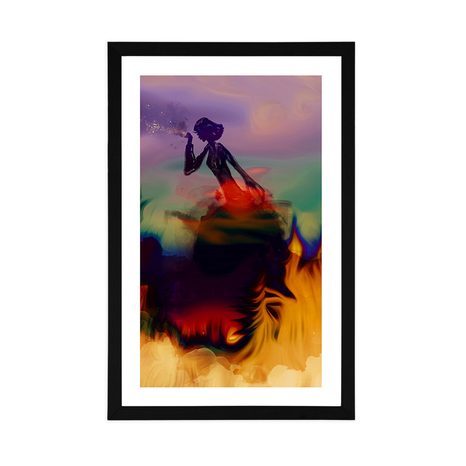 POSTER MIT PASSEPARTOUT WEIBLICHE MAGIE - MOTIVE AUS UNSERER WERKSTATT - POSTER