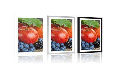 POSTER WITH MOUNT AUTUMN HARVEST - WITH A KITCHEN MOTIF - POSTERS