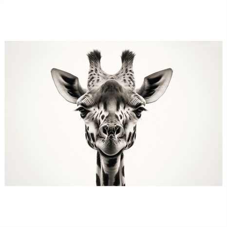 WANDBILD GIRAFFENPORTRÄT - WANDBILDER ZEBRAS UND GIRAFFEN - BILDER