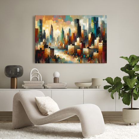 SLIKA MODERNA URBANA KRAJINA - SLIKE GRADOVA - SLIKE